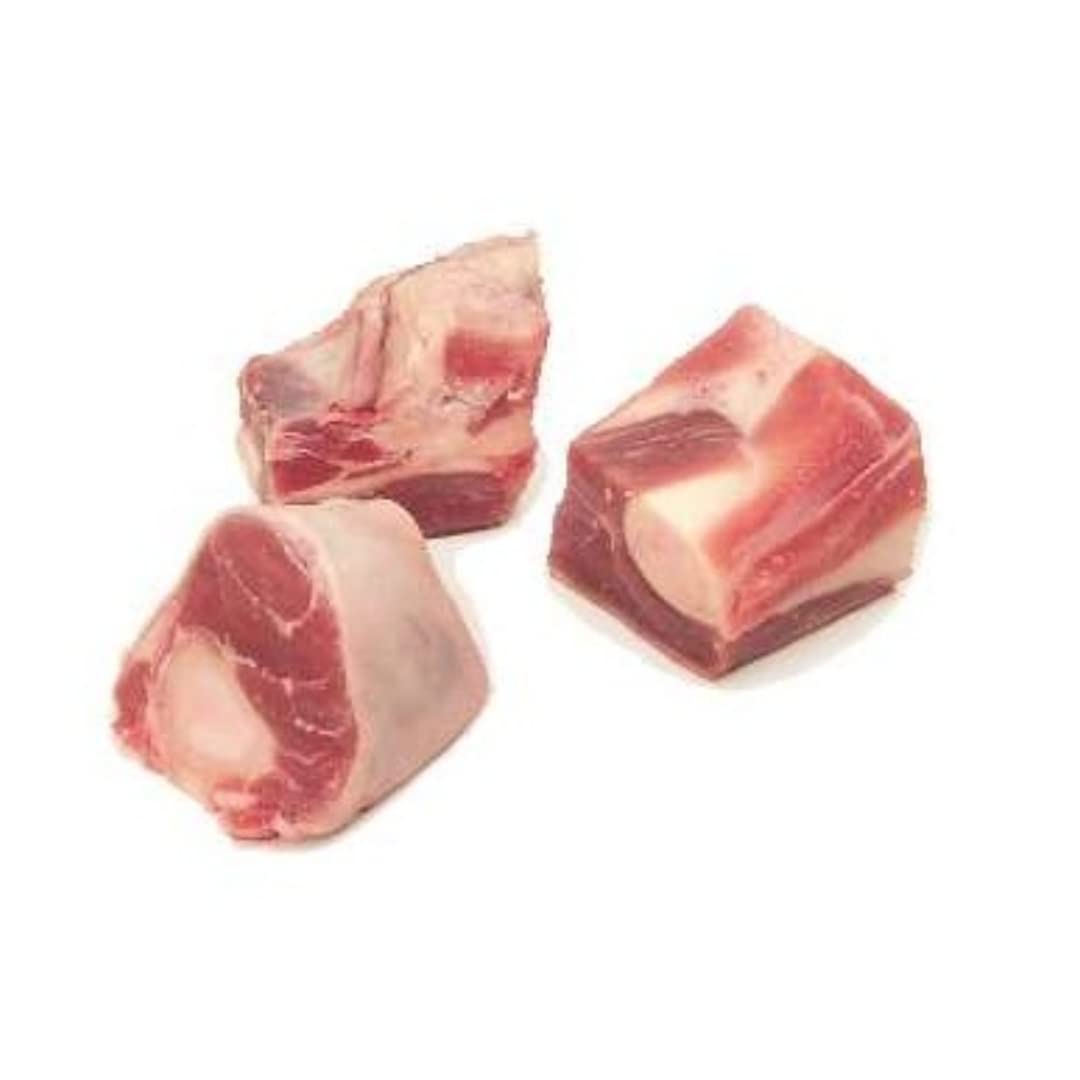 Halal Goat Bone Cubes 2kg -/+10% | Premium Halal Goat Meat with Bone | Perfect for Curries, Stews, Soups & Slow Cooking | Fresh & Tender Cuts
