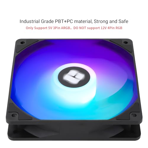 Thermalright TL-C12C-S X3 CPU Fan 120mm ARGB Case Cooler Fan, 4pin PWM Silent Computer Fan With S-FDB Bearing Included, up to 1550RPM cooling fan（3 quantities）