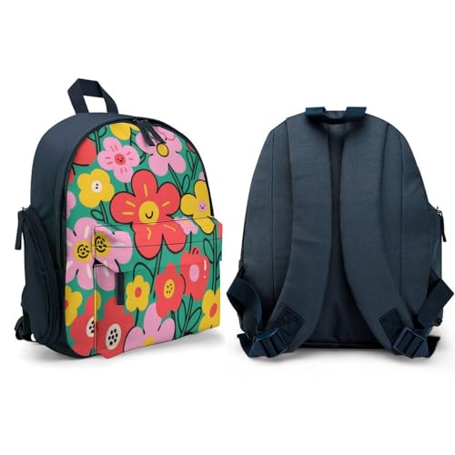 Blooming Flowers Mini Backpack Light Weight Small Travel Backpack Shopping Travel Daypack4