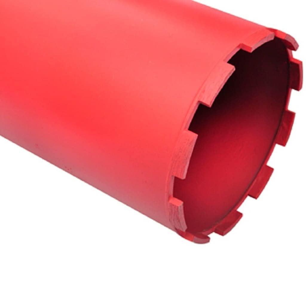 Diamentowe wiertło rdzeniowe 132 x 400 mm z gwintem 1 1/4" do wiercenia na sucho i na mokro w betonie, granicie i twardej skale, trwały zestaw wierteł do warsztatu, na placu budowy i prac