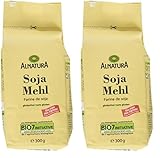 Alnatura Bio Sojamehl glutenfrei, 300 g (Packung mit 2)