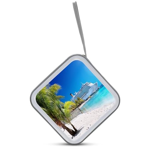 Funda para CD de 40 DVD Seaside Cruise Ship en plástico duro 4