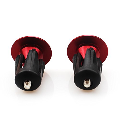 Bar End Plugs 2 Pack Fomtor Aluminum Bar Ends Handlebar End Plugs Handlebar Caps Bar Ends For Road Bike Mountain Bike Mtb Red #TOP5