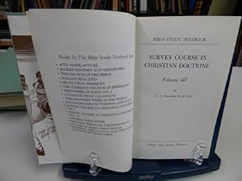 Hardcover Survey Course in Christian Doctrine Vol III Book