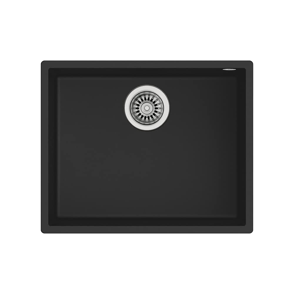 Teka - Fregadero Tegranite Square 50.40 Color Black Ref 115230020 Mueble De 60 Cm