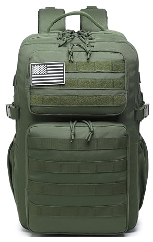 Image of Wotony Military Tactical Backpack for Men Waterproof Daypack 3 Day Assault Pack Molle Bag with Water Bottle Holder