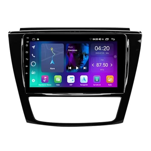 10 Pulgadas Pantalla Táctil Android 14 Radio 2 DIN para JAC Refine S5 2013-2019 con Carplay GPS Bluetooth Controles del Volante Cámara de Respaldo(T500 [8+128G])
