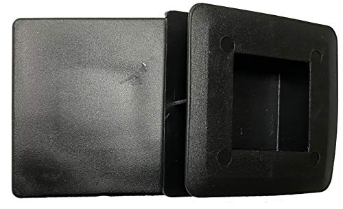 Image of Protection Force 2-3 /8 inch 60mm (Pack of 10) Square OD Tubing Plastic Insert Plug, Tubing Post End Cap, Chair Glide