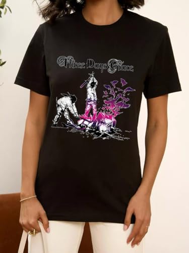 Three Music Days Grace T-Shirt Novelty Cotton T-Shirt Fashion Soft Shirts Gift for Her Or Him Short Sleeve Shirt Women2