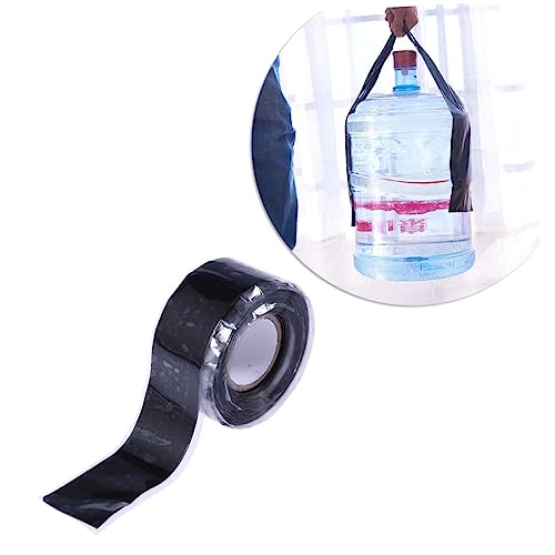 Holibanna High Temperature Resistance Electrical Tape Meters Black Insulation Tape for Industrial Use for Electrical Repairs High Voltage Cable Joint Sealing Heat