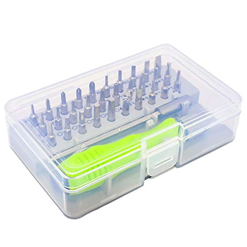 Schraubendreher-Set, Torx Hex Winkel Bit Kit Präzision 32 in 1 Parafusadeira Minischraubenzieher Magnetic Multifunktionshandwerkzeuge (Color : Green