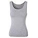 Camiseta Básica para Mujer con Sujetador Incorporado para IR a Gimnasio Fitness...