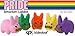 Kidrobot Frank Kozik x Pride Stache Labbit Art Toy 5 Pack