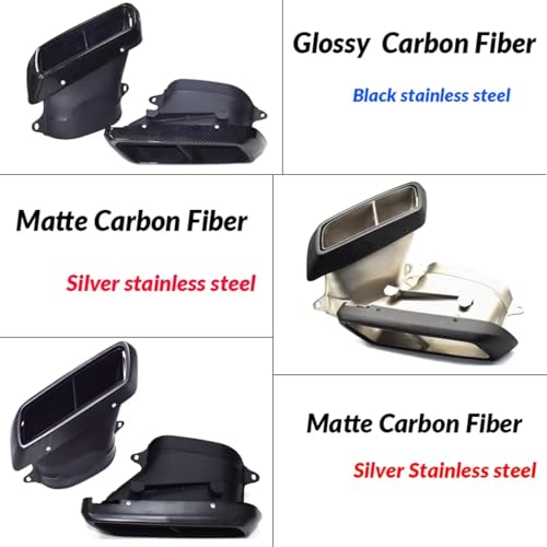 Punta de escape de carbono para Benz Clase C W205 estilo C63 3