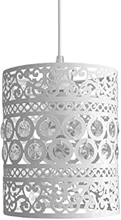 Modern Ornate Drum Shabby Chic Ceiling Pendant Light Shade