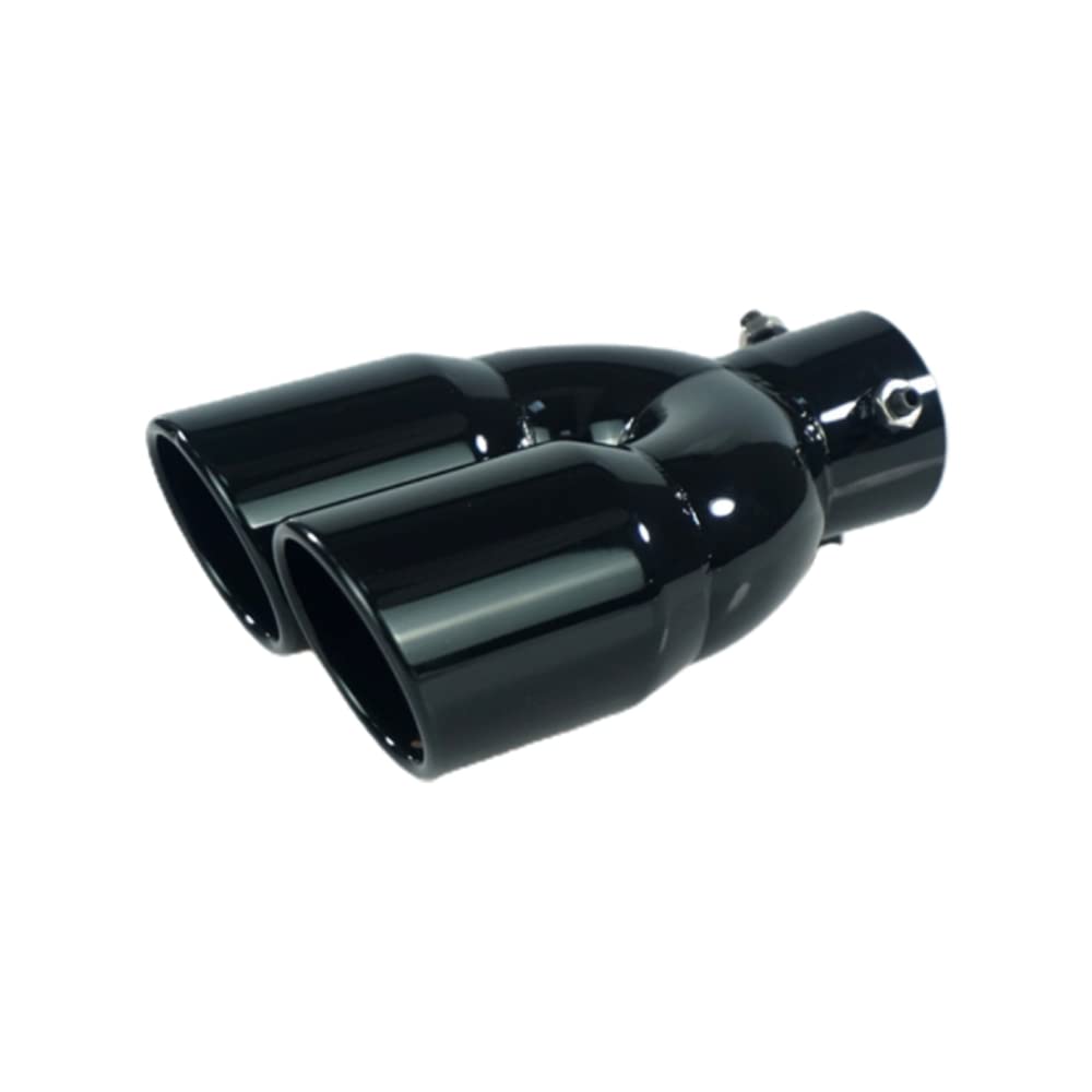 Silenziatore Di Scarico Universale MASO – Doppio Tubo Da 63mm In Acciaio Inox, Rivestimento Impermeabile