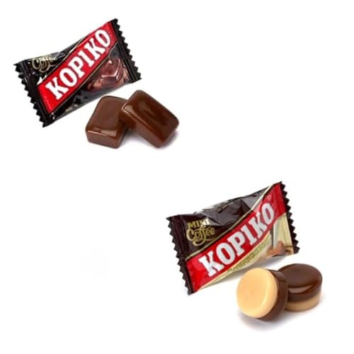 Kopiko Kaffeebonbons | Süßigkeiten | Coffee Candy Classic (71g x 2) + Cappuccino (71g x 2)