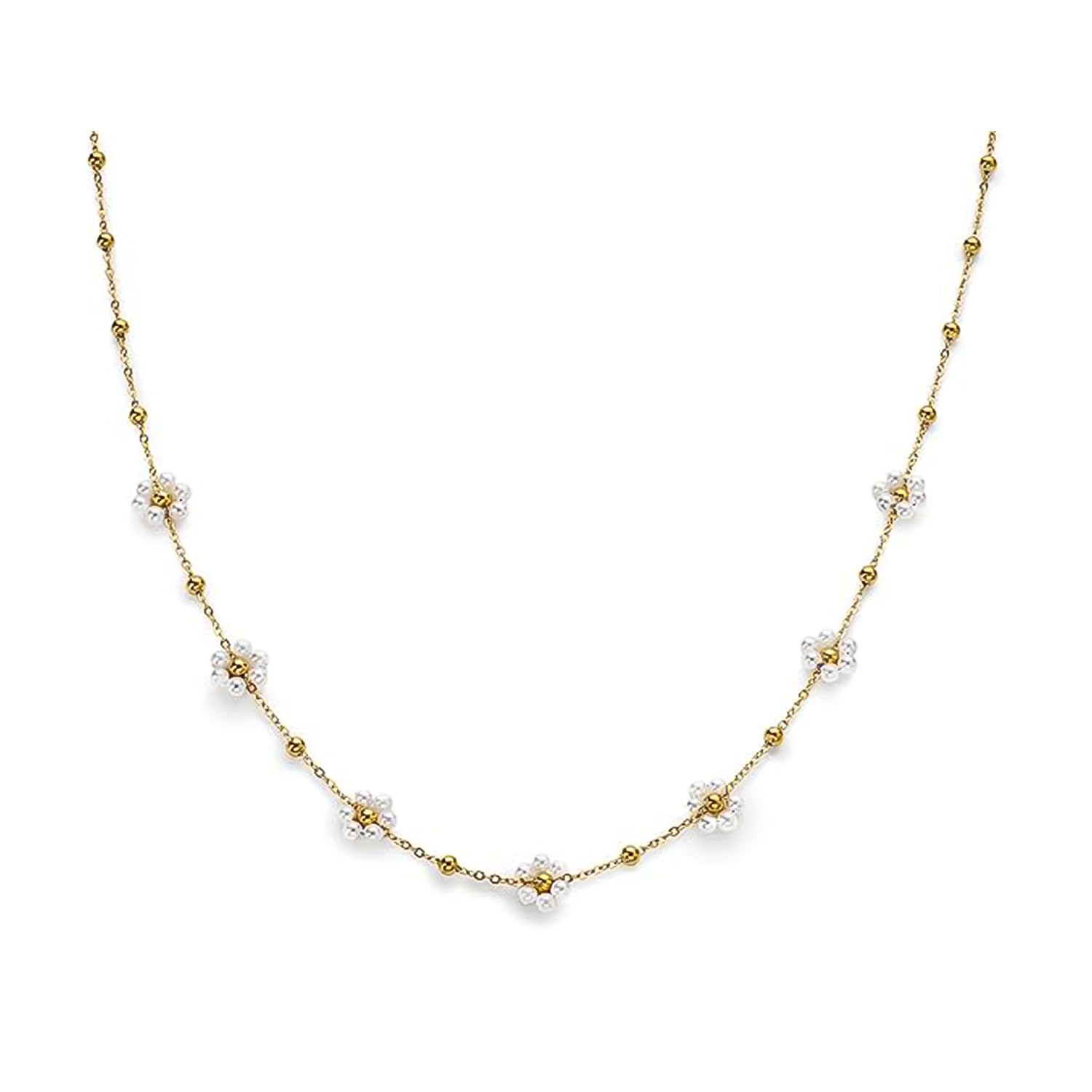 Catena Con Lucchetto Donna Collana Catena Quadrata In Argento Placcato Con Lucchetto - Lunghezza Regolabile 16-24", Donna Collana Pendente Donna - Foto 14