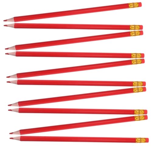 Tofficu 12個 消せる色鉛筆 製図用鉛筆 の編集 肖像スケッチ パステル 聖パトリックの日 を書く 色付きゴルフ テストの得点 幼児 ジャンボ 木 赤