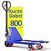 Produktbild Pallit Hubwagen kurz 2500 kg Tragkraft 800 mm Gabellänge PU Rollen Palettenwagen Gabelhubwagen Short-P Kleiner Lagerwagen