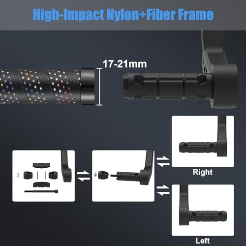 image for Diyife Bike Mirror, Bar End Bike Mirror, Bike Mirror 1 Pair(2 PCS), HD