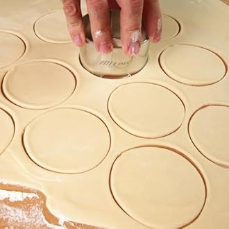 ALLTOP Circle Biscuit Cutter Set –Stainless Steel Baking Supplies for Effortless Round Cookie Shaping, Pastry & Fondant Tool Creation–Precise Cut Kitchen Utensil for Sandwich, Scone, Donut -3PC Round