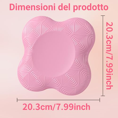 Lot de 2 coussins de yoga, genouillères, antidérapants, accessoires de yoga, résistants à l'usure, pour protéger les genoux, les chevilles, les mains et les coudes, pour la gymnastique, le – Image 3