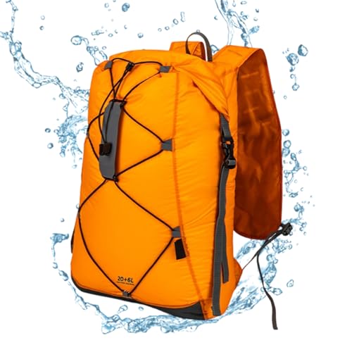ハイキングリュック,26L 防水 折り畳み可能,軽量 ハイキング バックパック アウトドア バッグ - 女性用 釣り 旅行 トレッキング クライミング キャンプ スポーツ ランニング ハンティング アドベンチャー