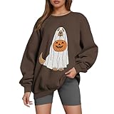 Sudadera con capucha para mujer de gran tamaño con bonito diseño de espíritu y café, Style_q02