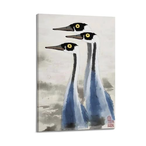 Cuadros estéticos de pájaro asiático para renovar paredes vacías y aburridas