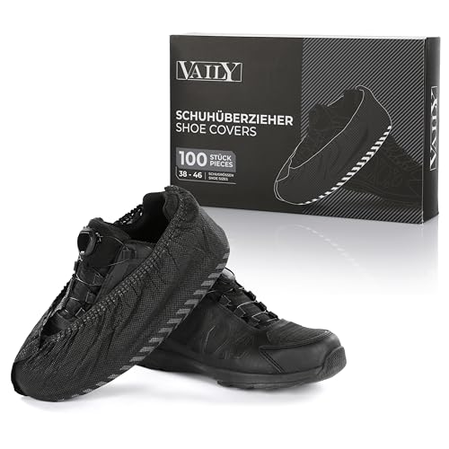 Vaily Schuhüberzieher Schwarz - 100 Stück (50 Paar)...