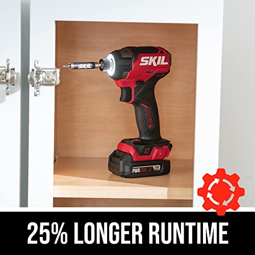 Skil Pwr Core 12 Brushless 12V Compact Drill Driver & Impact Driver Kit Includes 2.0Ah Battery And Pwr Jump Charger - Cb8429A-10 #TOP6