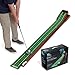 PERFECT PRACTICE (New Version) Putting Mat for Indoors - Indoor/Outdoor Putting Green with Ball Return, Realistic Surface Golf Putting Mat, Lay-Flat Technology - Golf Training Equipment – Compact Mat