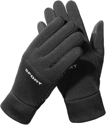Guantes de ciclismo y running para hombre con abrigo térmico grueso
