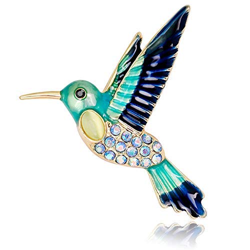TREESTAR Créatif Glaçure Motif Oiseau Broche Pin Femmes Strass Breastpin VêTements DéCoration Bijoux pour Mariage Carnaval Bal Cover