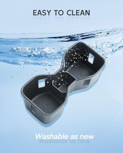 Image of CDEFG for 2022-2025 2026 Nissan Frontier Center Console Cup Holder Organizer Insert TPE Accessories- Fits Frontier
