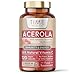 Price comparison product image Acerola Cherry Extract Capsules - Natural & Wholefood Vitamin C - UK Manufactured - Zero Stearates or Flow Agents (120 Capsule)