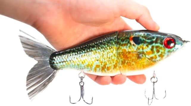 7 "Pedigree Glider Glide Bait Swimbait Musky Striper Bass Fishing Señuelo Big Multi articulado Shad Trucha Sentado Lento Hundimiento