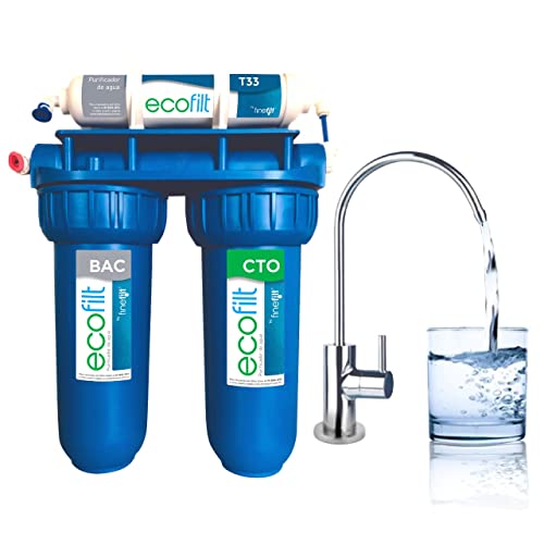 La Mejor Recopilación de Filtro Purificador de Agua . 48 Purificador de Agua para Casa ECOFILT | Filtro de Agua Bajo Tarja sin Tanque | Sistema de 3 Etapas con Carbón Activado y Ultrafiltración | Agua Potable Lista para Beber