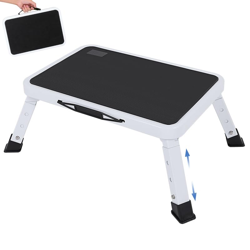 踏み台 折りたたみ式 ３段調整可能 高さ17-23cm 耐荷重150kg 滑り止め コンパクト収納 掃除用 洗車 トイレ 室内外兼用