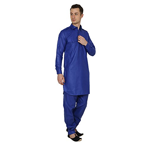 Image of Royal Kurta Men's Cotton Pathani Suit