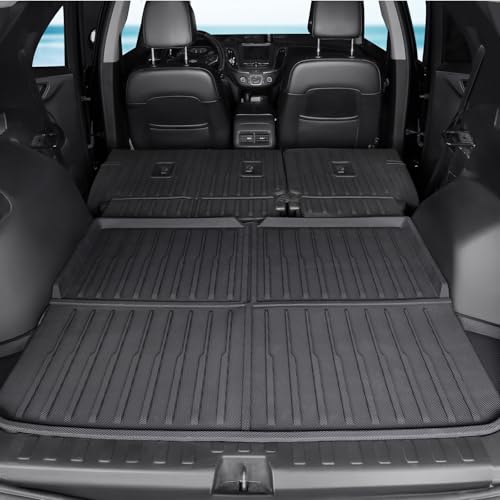 Image of Floor Mats Set Cargo Liner and Backrest Mat for for Chevy Chevrolet Equinox /GMC Terrain 2018-2024, All Weather TPE Full Mat Set Cargo Mat for Equinox Accessories