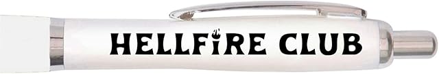 T&S - Hellfire Club - Strange Things Pen - TV Themed Gifts for Fans - Strange TV Show (Non-Personalised)