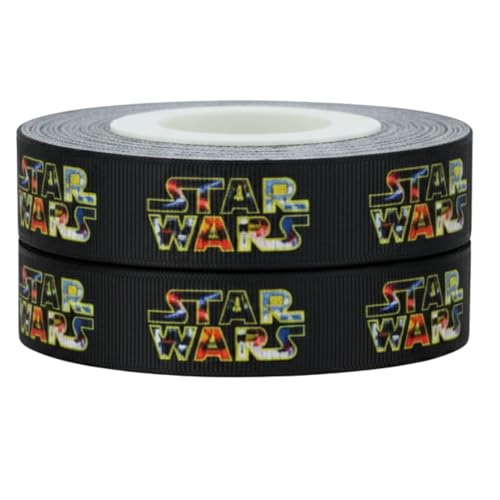 Ruban sabre laser de 2 m x 22 mm de large pour décoration de gâteaux d'anniversaire personnalisés, idée de décoration pour emballage cadeau, nœuds ou...