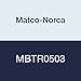 Matco-Norca MBTR0503 Malleable Reducing Tee, 1" x 1/2", Black