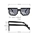 gotyou 6 Piezas Gafas de Mosaico de Píxeles,Gafas de Sol Thug Life,Gafas...