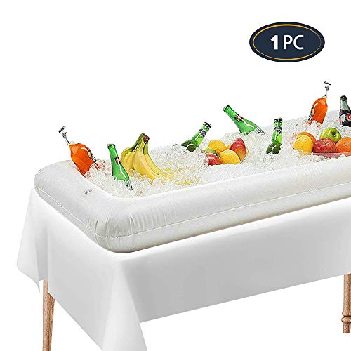 Inflatable Ice Serving Bar Salad Buffet Ice Tray Food Drink Containers, Outdoor Barbecue