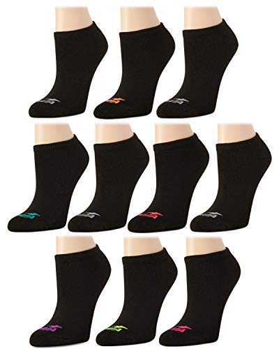 Image of Avia Women's Athletic Low Cut Socks - 10 Pack Performance Stretch Cushioned Ankle Socks for Running and Workout (4-12)