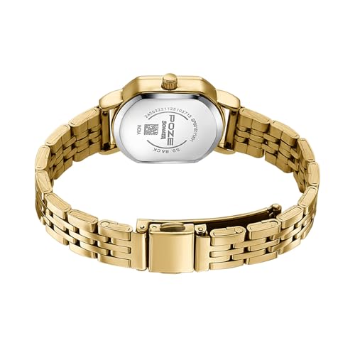 Image of Sonata Poze 8 Quartz Analog with MOP-White Dial IPG Stainless Steel Strap Watch for Women - SP80161YM01W