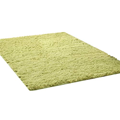 Kekon Ultra Soft Indoor Modern Square Area Rugs Fluffy Non-Slip Floor Carpets Silky Mat for Living Room Bedroom Kids and Baby Room Nursery and Pet, 1.3 * 1.3ft, Green-1